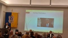 21 Dicembre 2022 - Urbino - Socio Onorario ANPS dott. Darco Pellos - Sigillo d’Ateneo dell’Universit
