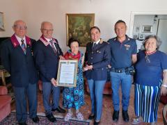 E’ stata tra le prime poliziotte di Ancona le è stato consegnato l'Attestato di Benemenrenza.