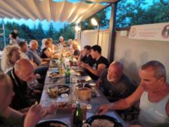 Cena conviviale tra i volontari del Gruppo ODV e il direttivo della Sezione ANPS di Trieste.