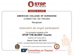 Corso formazione Stop The Bleed - come fermare un'emorragia in attesa dell'arrivo del 118