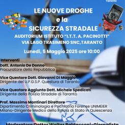 Convegno sul tema: “Le Nuove Droghe e la Sicurezza Stradale”.