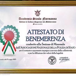 Premiazione della Sezione ANPS di Monreale