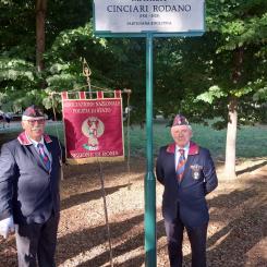 Cerimonia di scoprimento targhe toponomastiche, Parco della Resistenza dell'8 settembre.