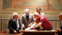 San Miniato (PI) - Tutto  Esaurito In sala Consiliare per Il Pellegrino Maltempi.