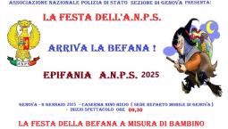 Festa della Befana  organizzata dalla Sezione A.N.P.S. di Genova