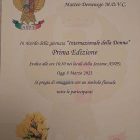 Giornata Internazionale  della donne 8 Marzo 2023