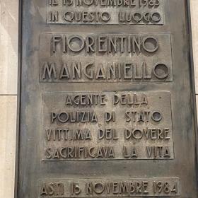 Quarentennale della morte dell'Agente Fiorentino Manganiello