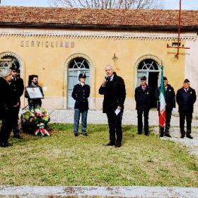 Servigliano (FM) Cerimonia di commemorazione dell'ex Questore reggente di Fiume Giovanni Palatucci