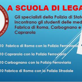 Lezioni di legalità con gli specialisti della Polizia  Ferroviaria e della Polizia Stradale