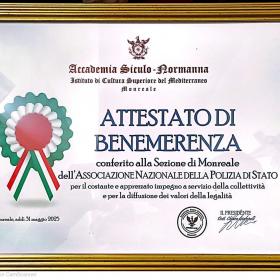 Premiazione della Sezione ANPS di Monreale