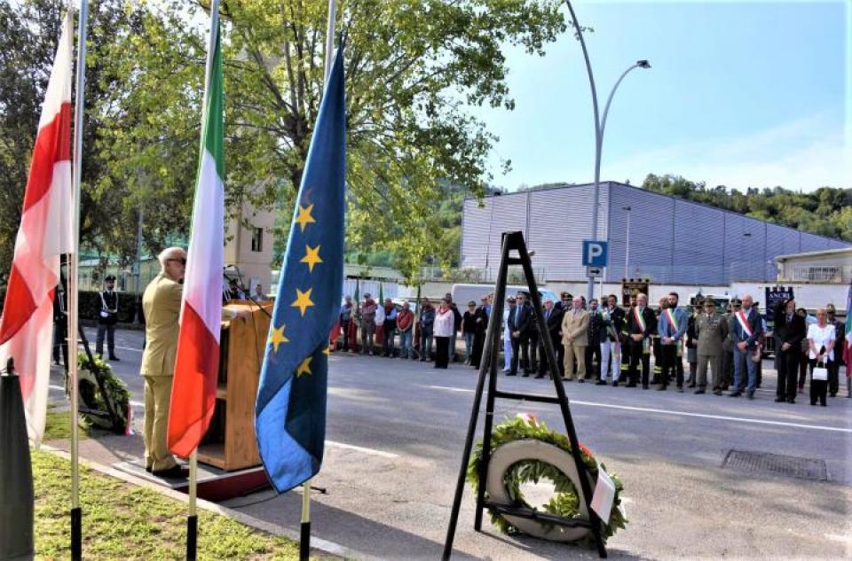 Cerimonia Anniversario del Combattimento a Cremeno - Caserma Bolzaneto