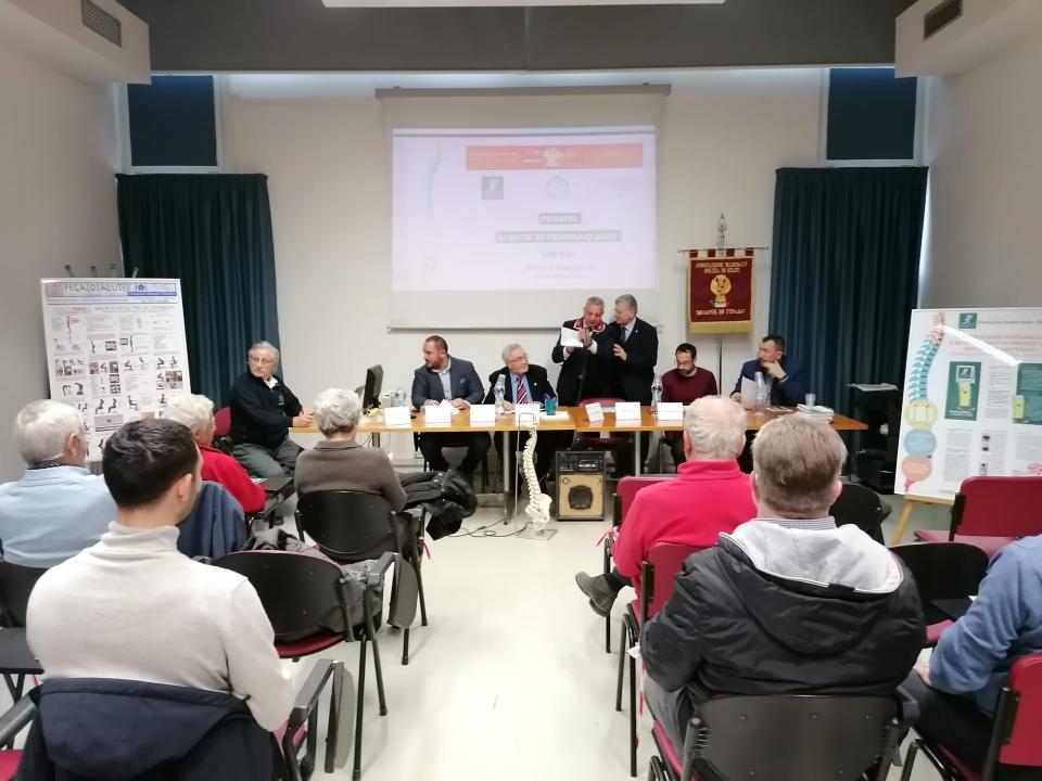 25 Febbraio 2022 - Pesaro - Conferenza - La colonna vertebrale e i fattori di rischio, prevenzione a