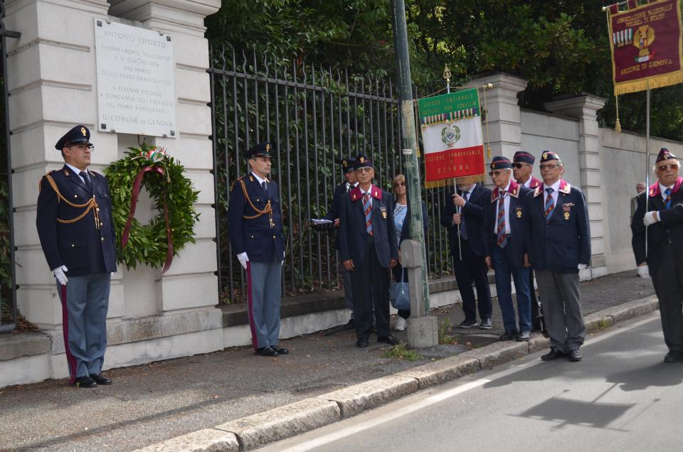 Commemorazione del 45° anniversario dell'uccisione del Commissario Capo Antonio Esposito