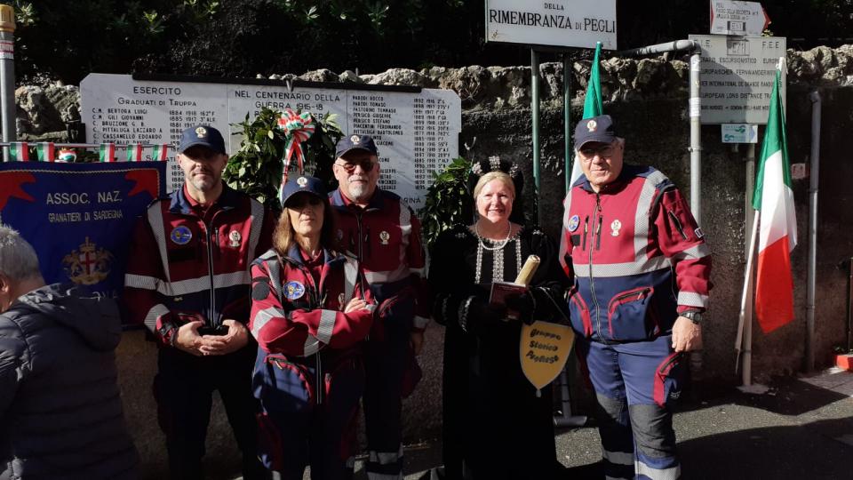 Cerimonia in ricordo dei Caduti della Grande Guerra Pegliesi e del Ponente Genovese e Centena