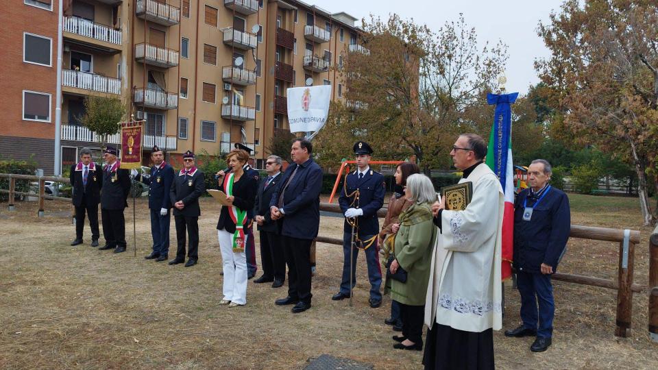 Inaugurazione parco giochi all'Assistente della Polizia di Stato Marco Signore.