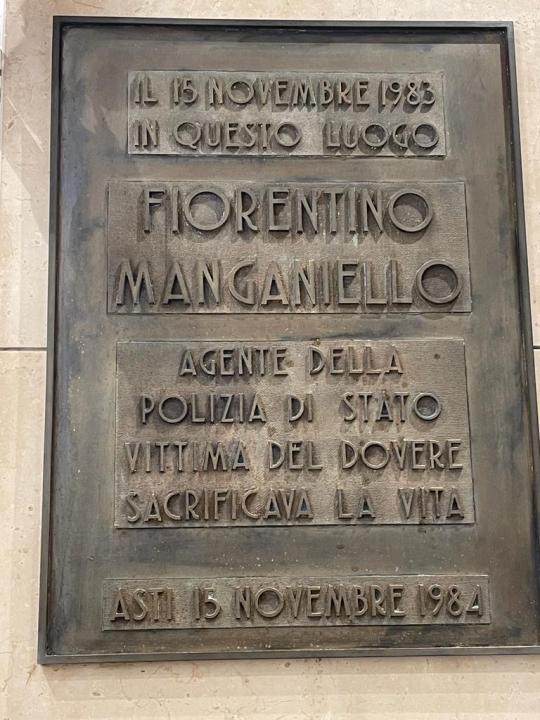 Quarentennale della morte dell'Agente Fiorentino Manganiello