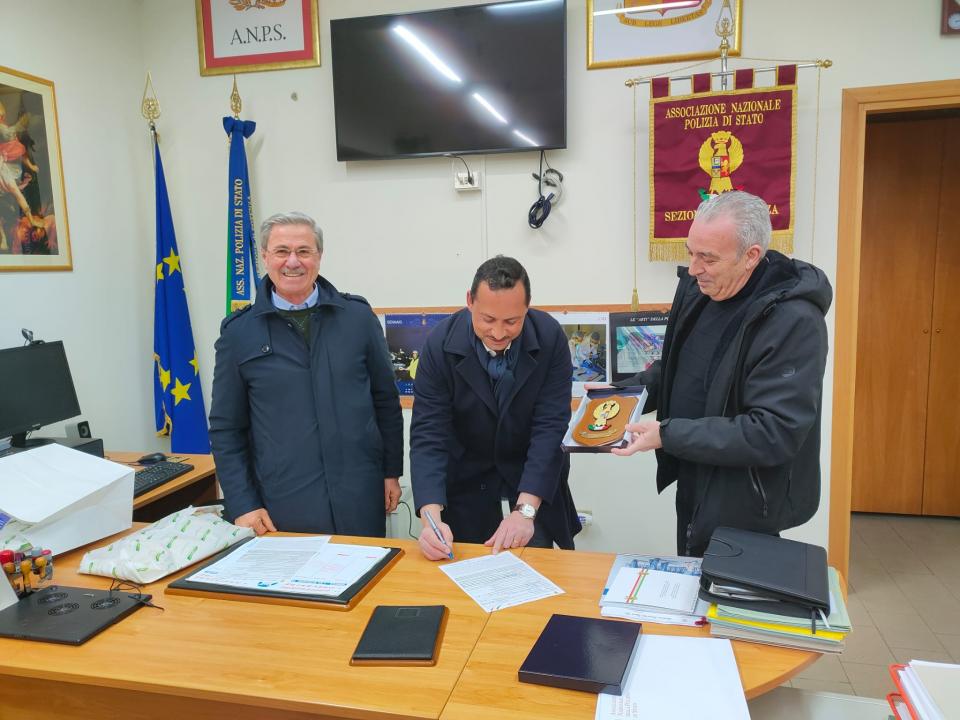 incontro con il Sindaco Mario Guarente, nuovo Socio ANPS Sezione Potenza.