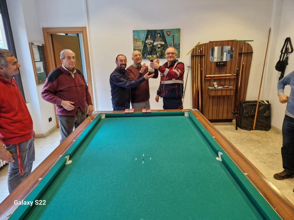 Torneo Pasquale di Biliardo a stecca Over 75