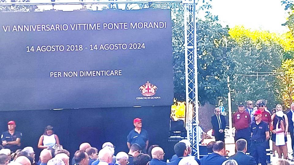 VI anniversario del crollo del Ponte Morandi a Genova