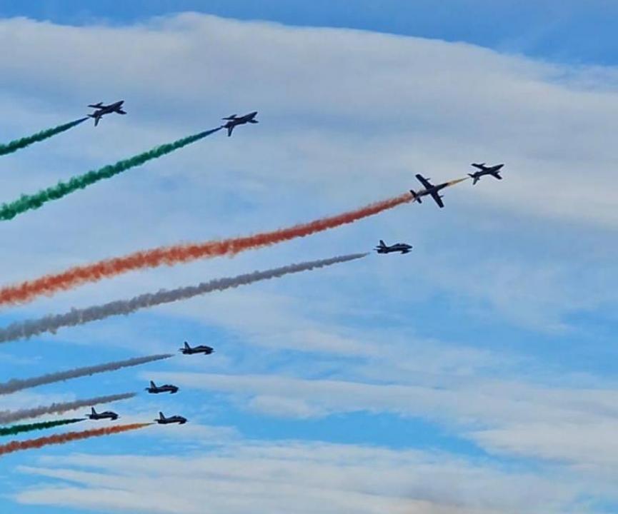 Supporto alla Polizia Locale di Lignano Sabbiadoro (UD) per l'esibizione delle Frecce Tricolori