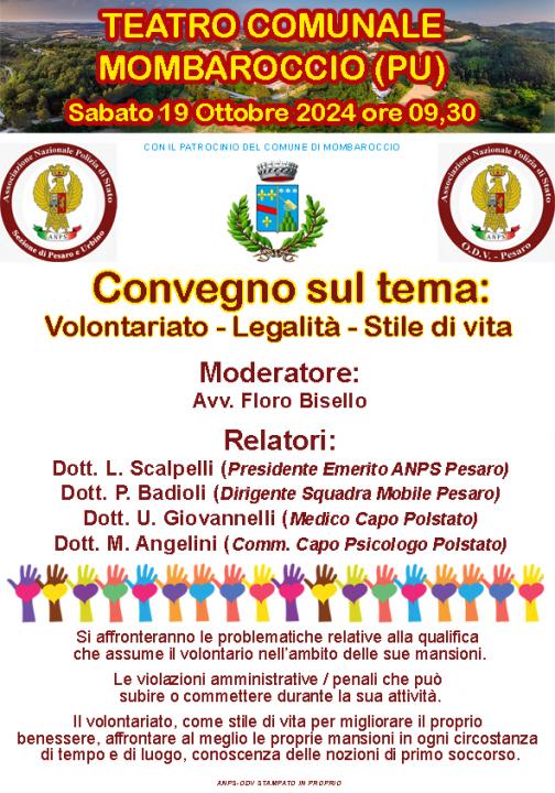 Convegno sulle problematiche conseguenti alla qualifica di volontario.