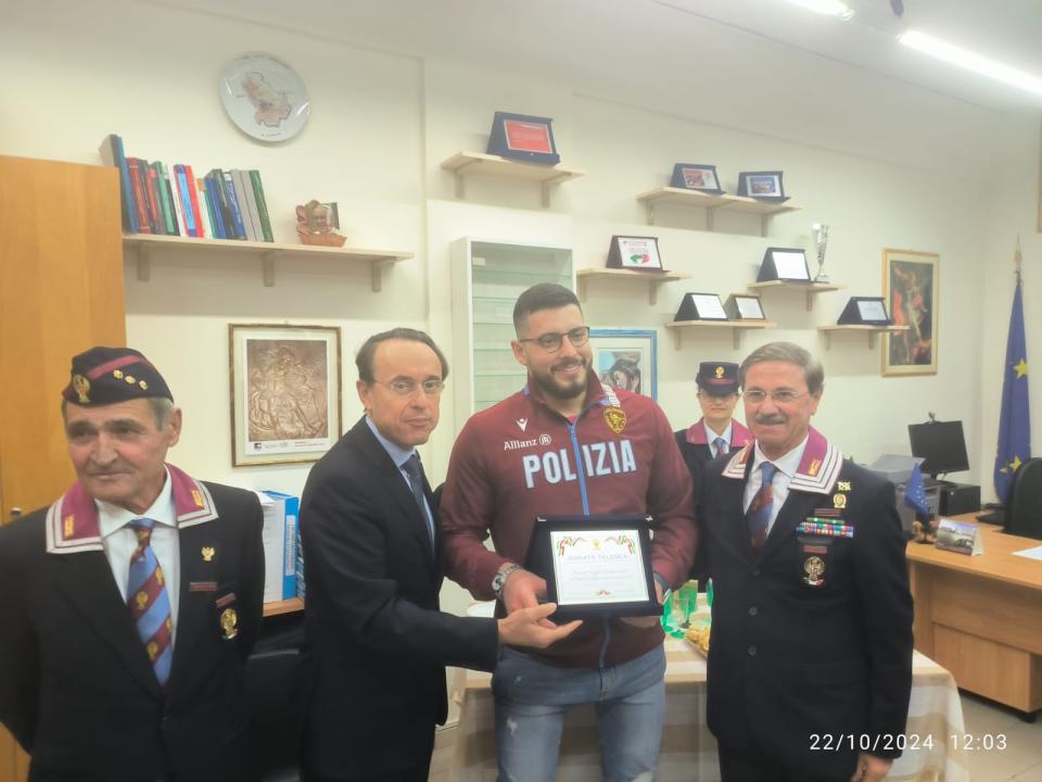 Atleta Paralimpico delle Fiamme Oro della Polizia di Stato Donato Telesca.