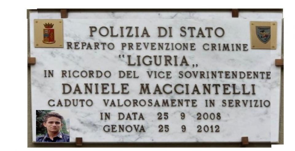 Commemorazione in memoria del V. Sovrintendente Daniele Macciantelli