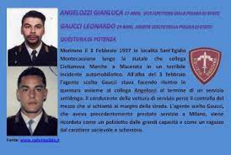 Commemorati Gianluca Angelozzi e Leonardo Caucci