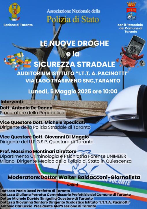 Convegno sul tema: LE NUOVE DROGHE E LA SICUREZZA STRADALE