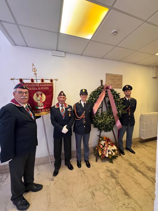 Commemorazione per il 43° anniv. della morte dell'Agente della Polizia di Stato Antonio Galluzzo
