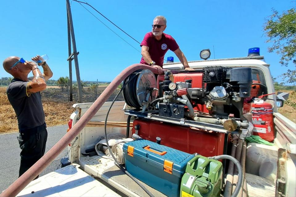 Interevnto operativo per un vasto incendio zona Portuense