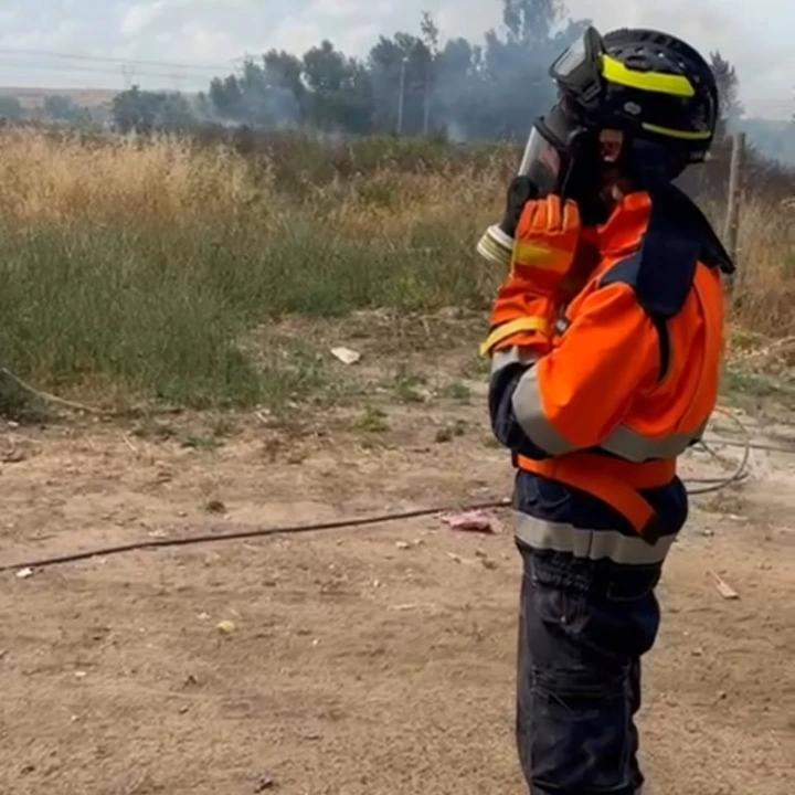 Interevnto operativo per un vasto incendio zona Portuense