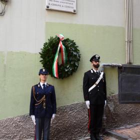 8 giugno 2022 Salita Santa Brigida commemorazione  attentato terroristico  al Proc. Gen. Coco